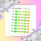 Kawaii Face Dot 2 | Planner Stickers | Dot Stickers | Bullet Stickers | MS022
