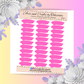Sticky Cloud | Washi Tape | Journaling | Pink | RMB12 | White Sticker Matte