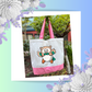 Snoey and Nixie | Tote Bag | Pokemon Theme - Rowlet Pig | Pig Bag