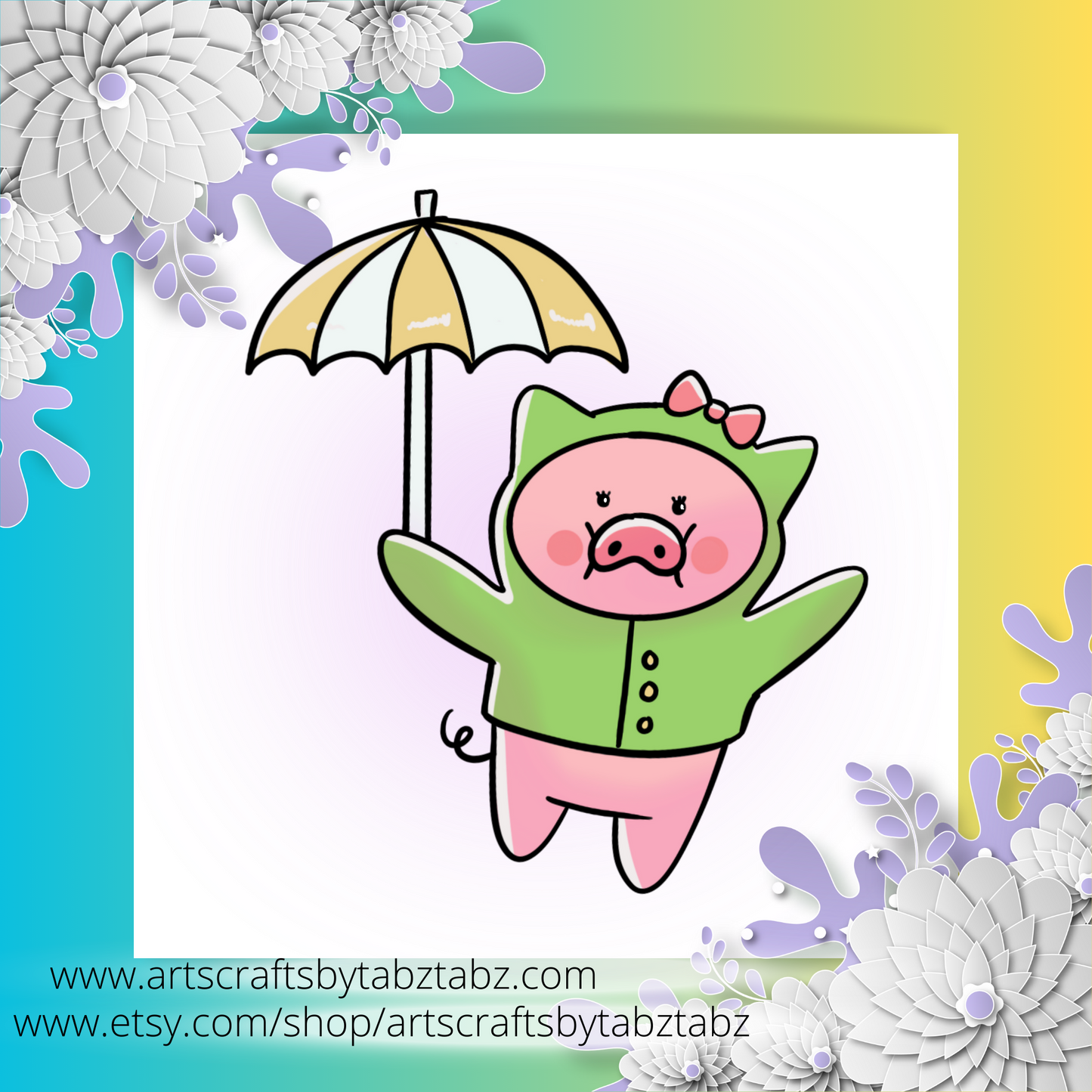 Nixie | Umbrella-Raincoat | Vinyl Sticker | Waterproof Sticker | Water Bottle Sticker | Laptop Sticker | Sticker Collection
