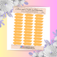 Sticky Cloud | Washi Tape | Journaling | Orange | RMB15 | White Sticker Matte