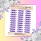 Weekly Days Sticky Cloud | Journaling | Purple | RMB21 | White Sticker Matte